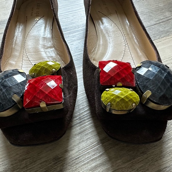 kate spade…old school~Italian made flats with jewels and dust bag - Picture 8 of 9